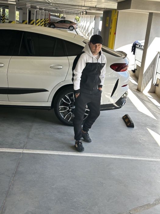 Мужской зимний костюм New Balance с начесом M-XXL с лампасами кофта