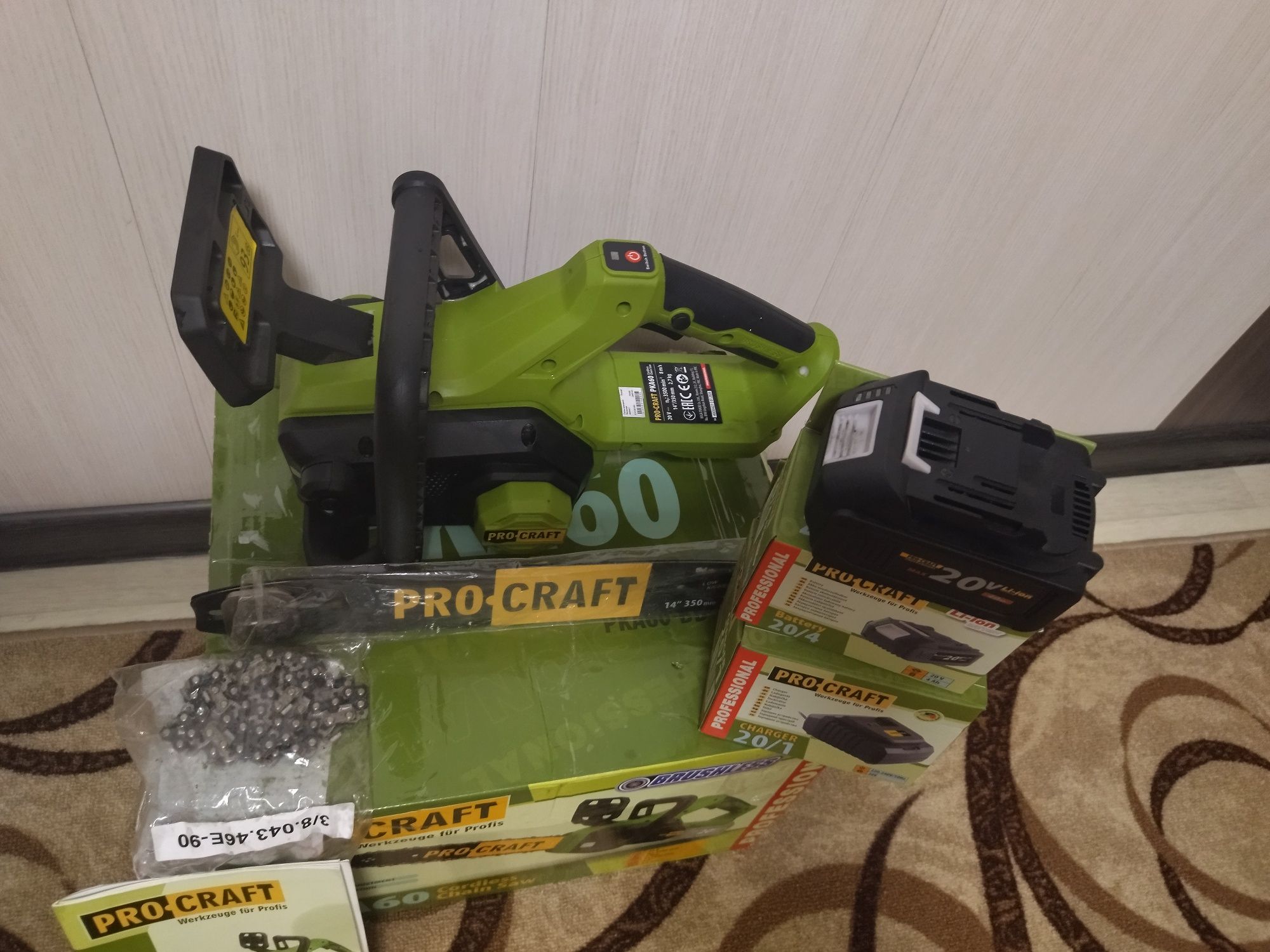 Аккумуляторная пила Procraft PKA60 (с 2 АКБ и ЗУ)