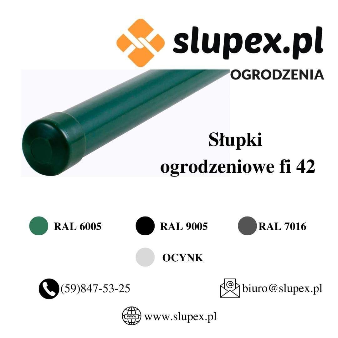 Słupki ogrodzeniowe ocynkowane,powlekane, panele, siatki