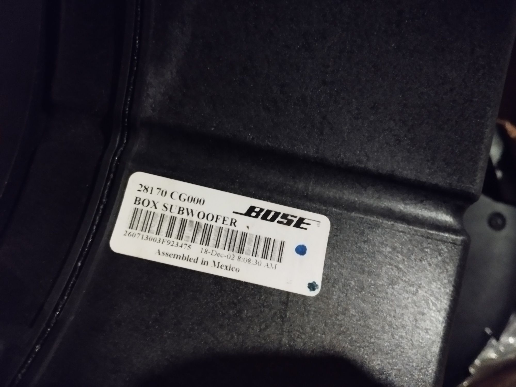 subwoofer aktywny infiniti