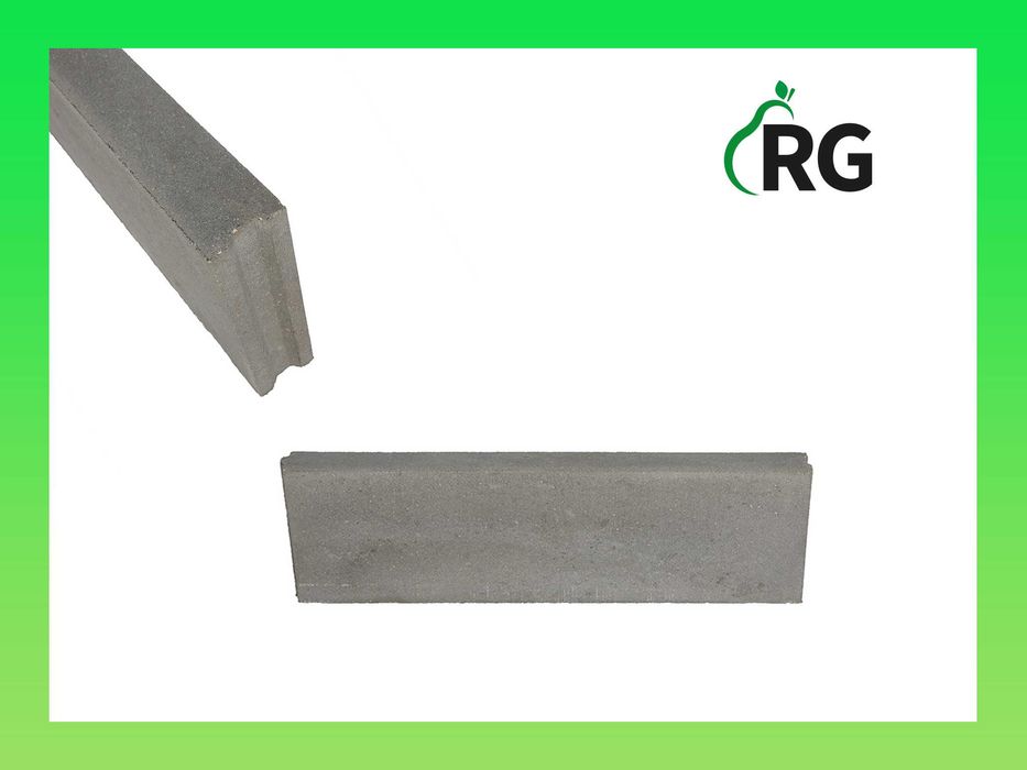 Obrzeże trawnikowe krawężnik Szary do kostki 6x20x100cm