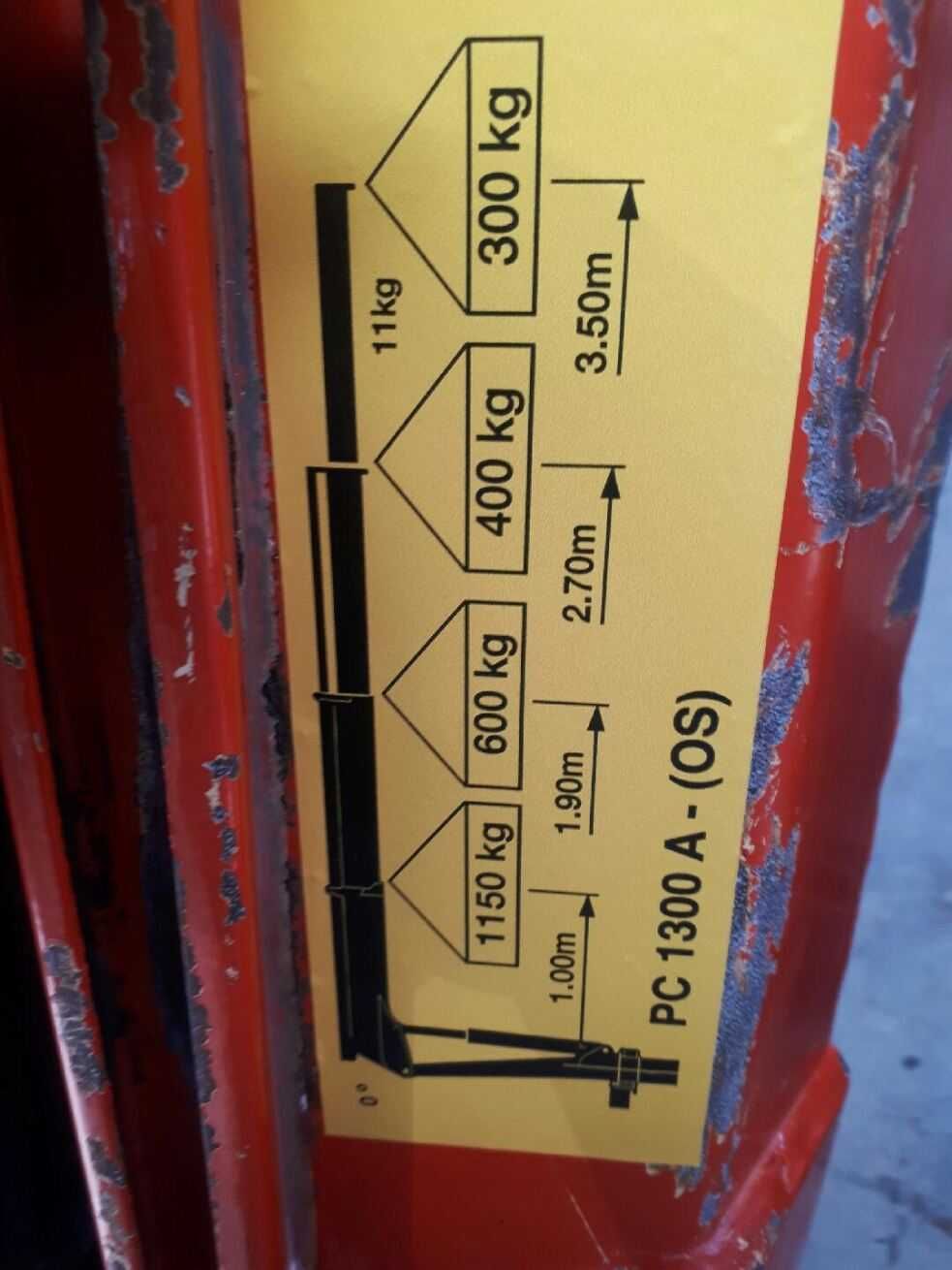 Hds palfinger 1300 na bus rozdzielacz pompa