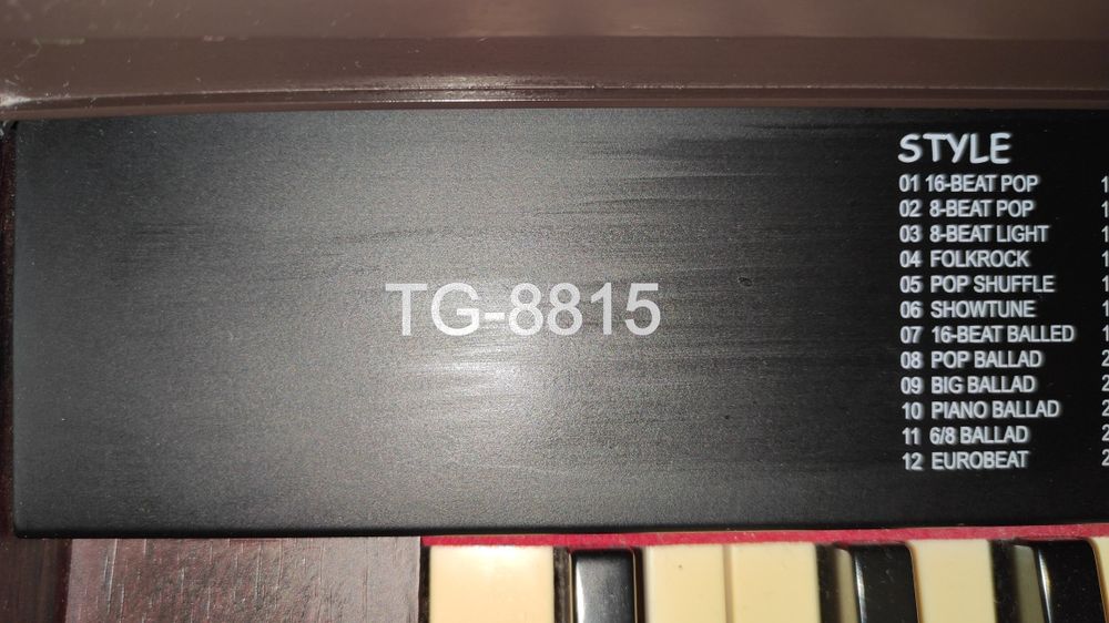 Фортепіано електронне, TG-8815