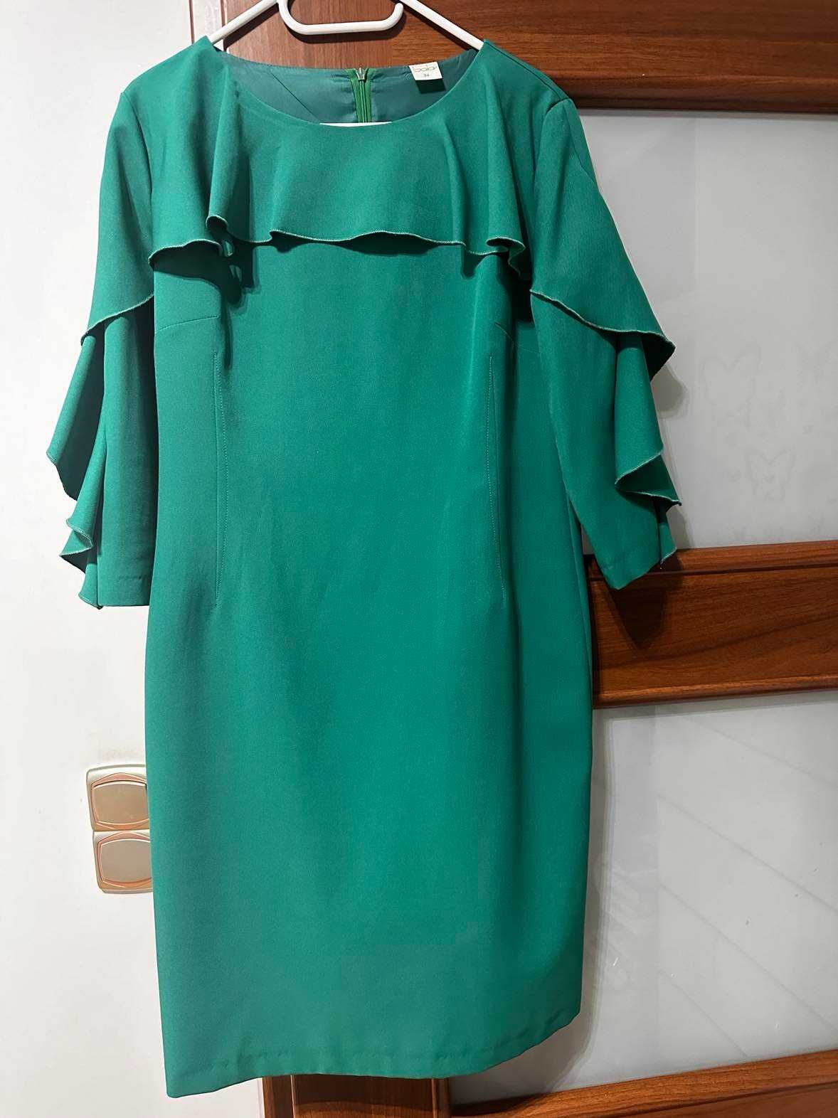 zielona sukienka mini