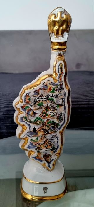 Karafka Butelka Napoleon Korsyka Rivol Porcelana Francja, vintage