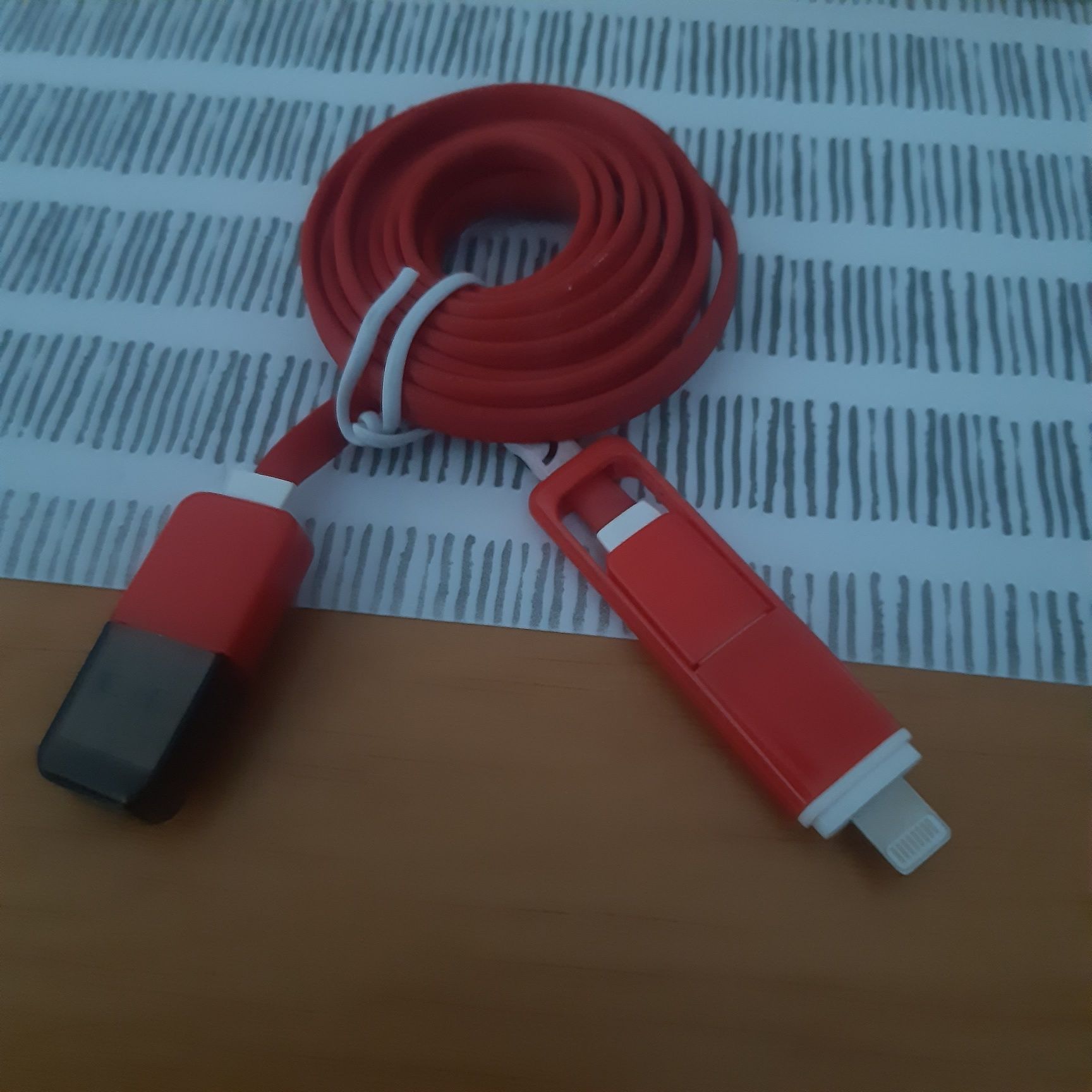 Przewod do ładowarki Apple-USB + adapter micro usc