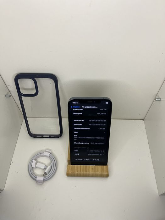 iPhone 12 Pro 256 GB•Pełen zestaw•kabel ładujący•etui•OKAZJA•