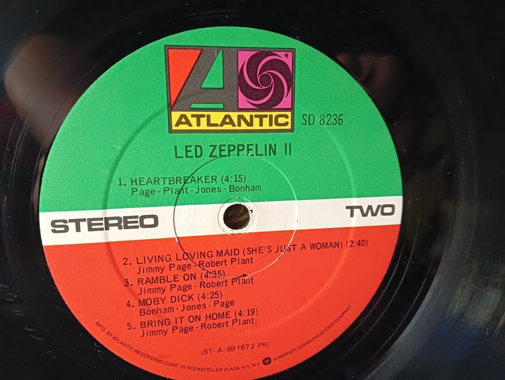 Płyta winylowa Led Zeppelin II wyd USA LP Plant Page