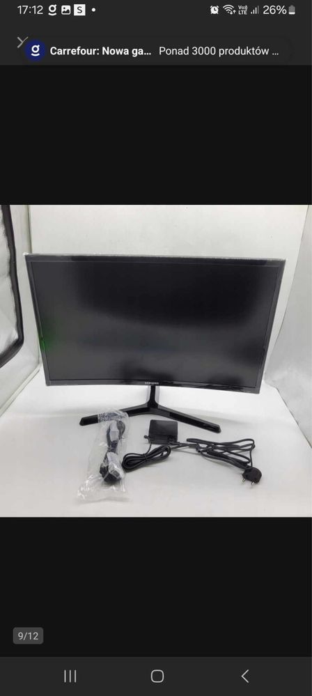 Monitor  Samsung LED LC27F396FHRXEN 24 " 1920 x 1080