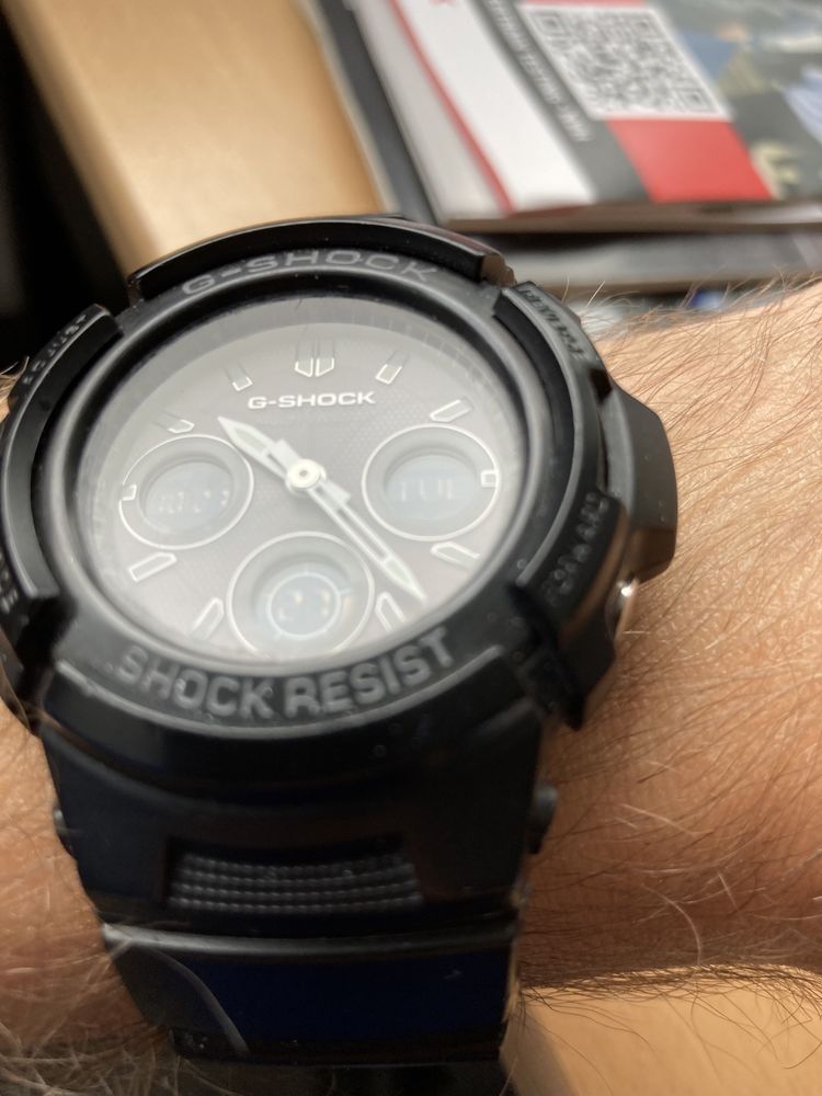 Zegarek Casio G-Shock M100B-1AER czarny solar waveceptor