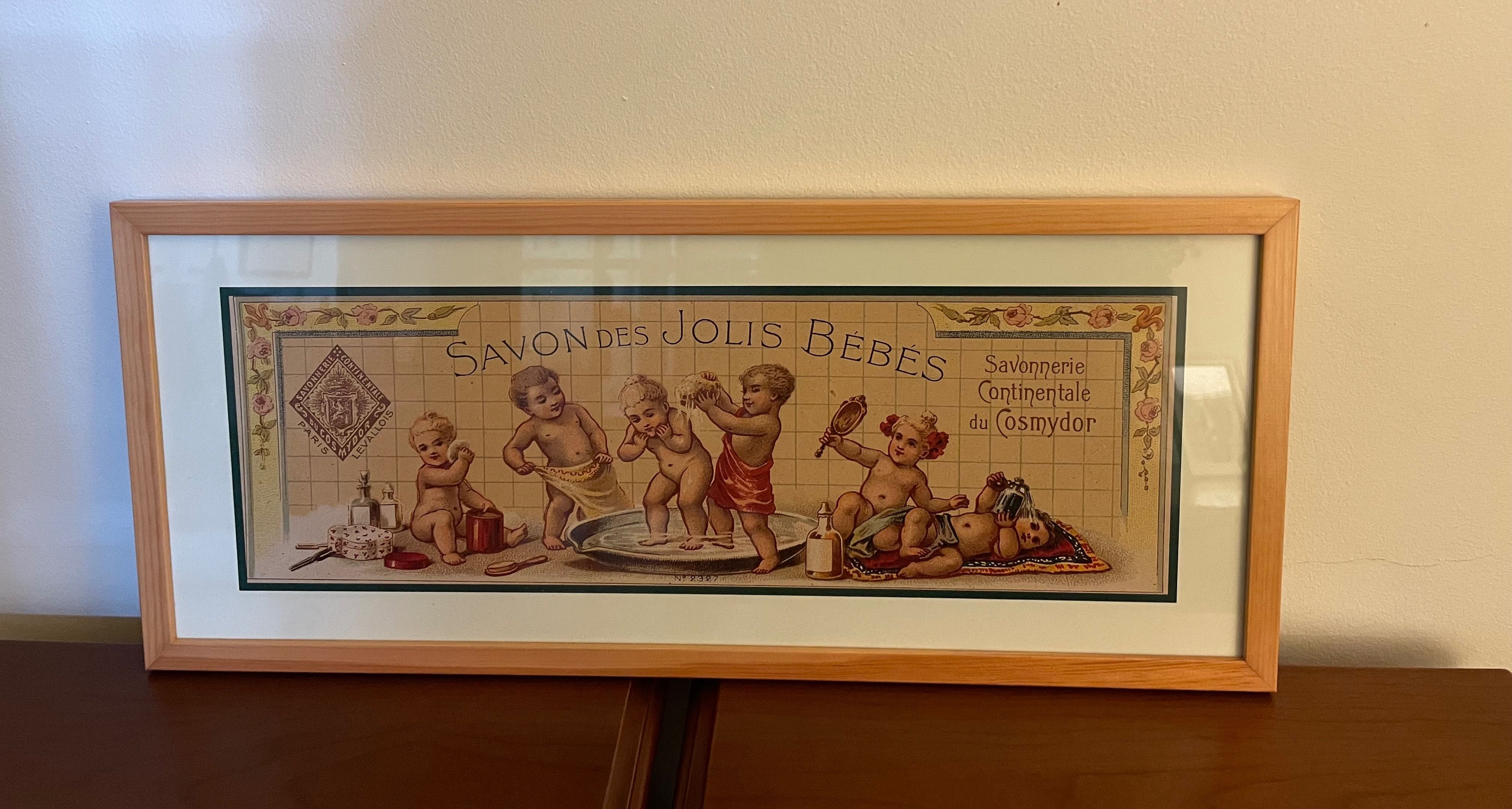 Quadro - Gravura com motivos de Casa de Banho