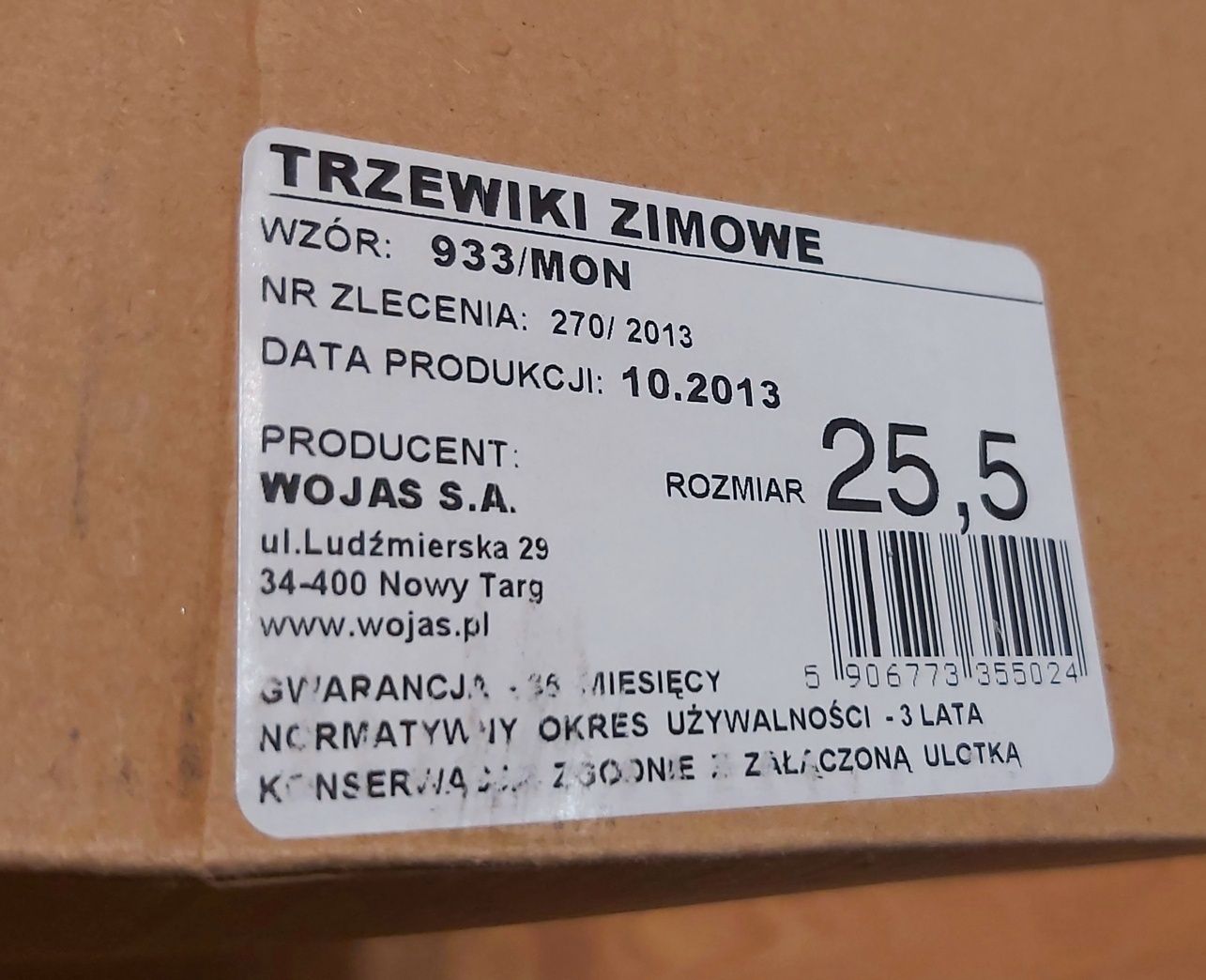 Buty wojskowe zimowe trzewiki