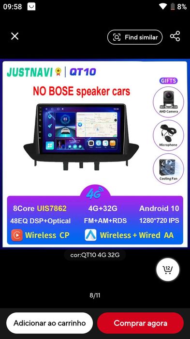 GPS para Renault fluence