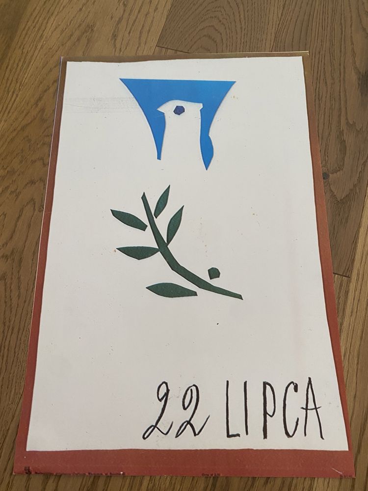Plakat PRL 22 lipca Święto Odrodzenia Polski