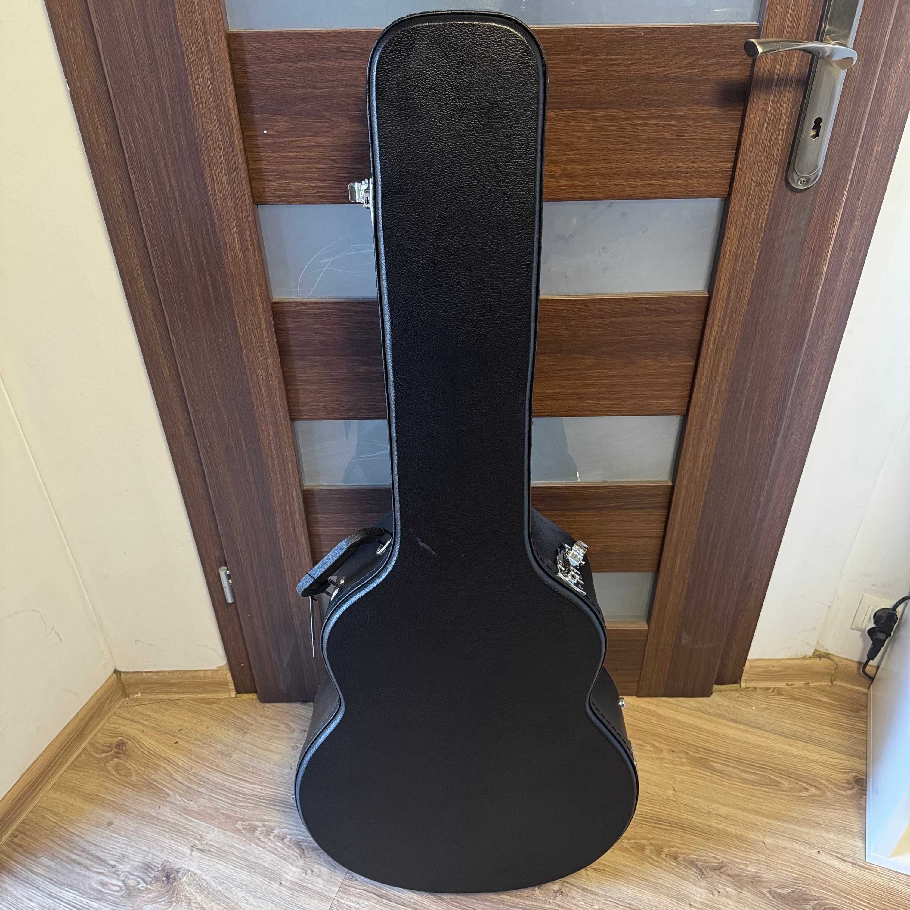 CAHAYA Twardy pokrowiec na gitarę czarny