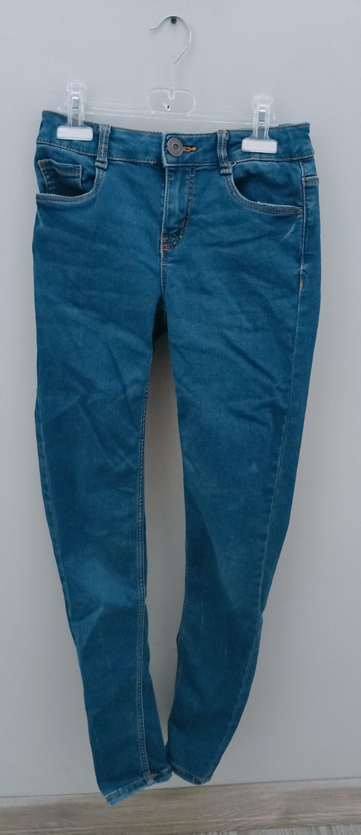Spodnie jeansowe jeans rurki c&a 164, regulowane