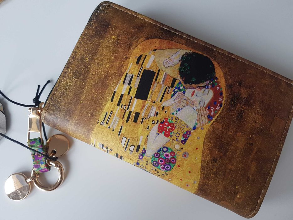 Portfel damski Medicine Gustav Klimt suwak poręczny piękny 10x15,5