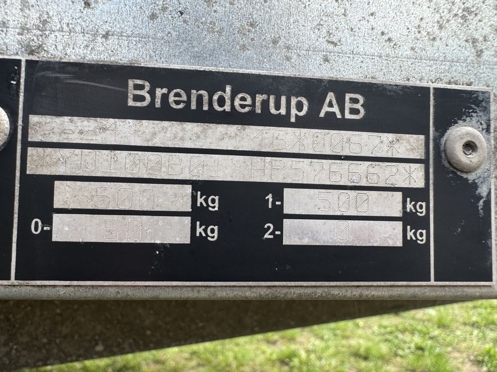 Przyczepa branderup 1205S z plandeką