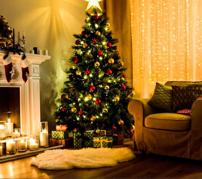 3w1 Duża Choinka Sztuczna Jak Żywa 180 CM Stojak Sosna Święta Mocna