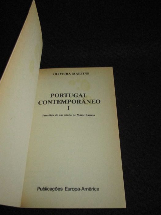 Livro Portugal Contemporâneo I e II Oliveira Martins