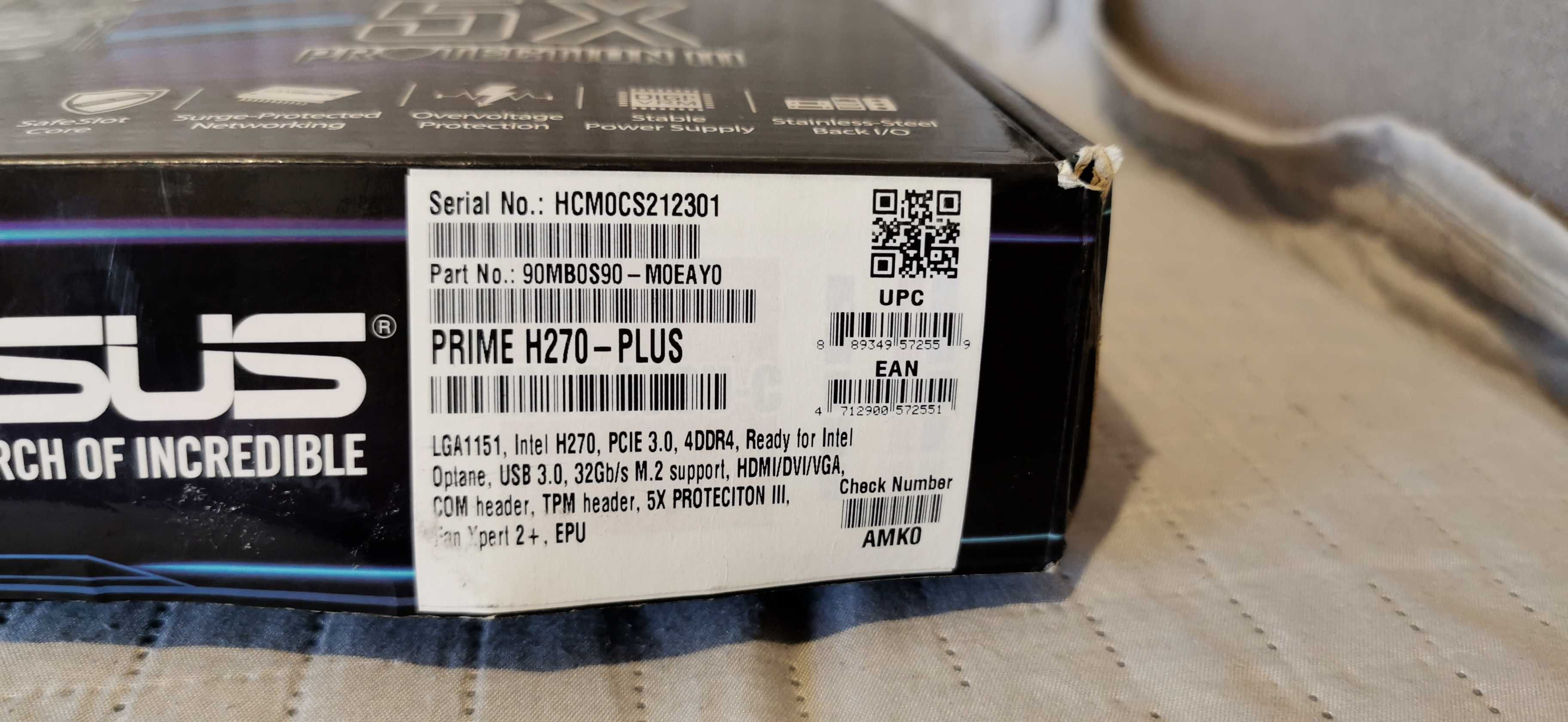 Płytę główną Asus Prime H270-Plus