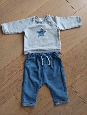 Komplet Mayoral newborn 68 dla chłopca spodnie, bluzka