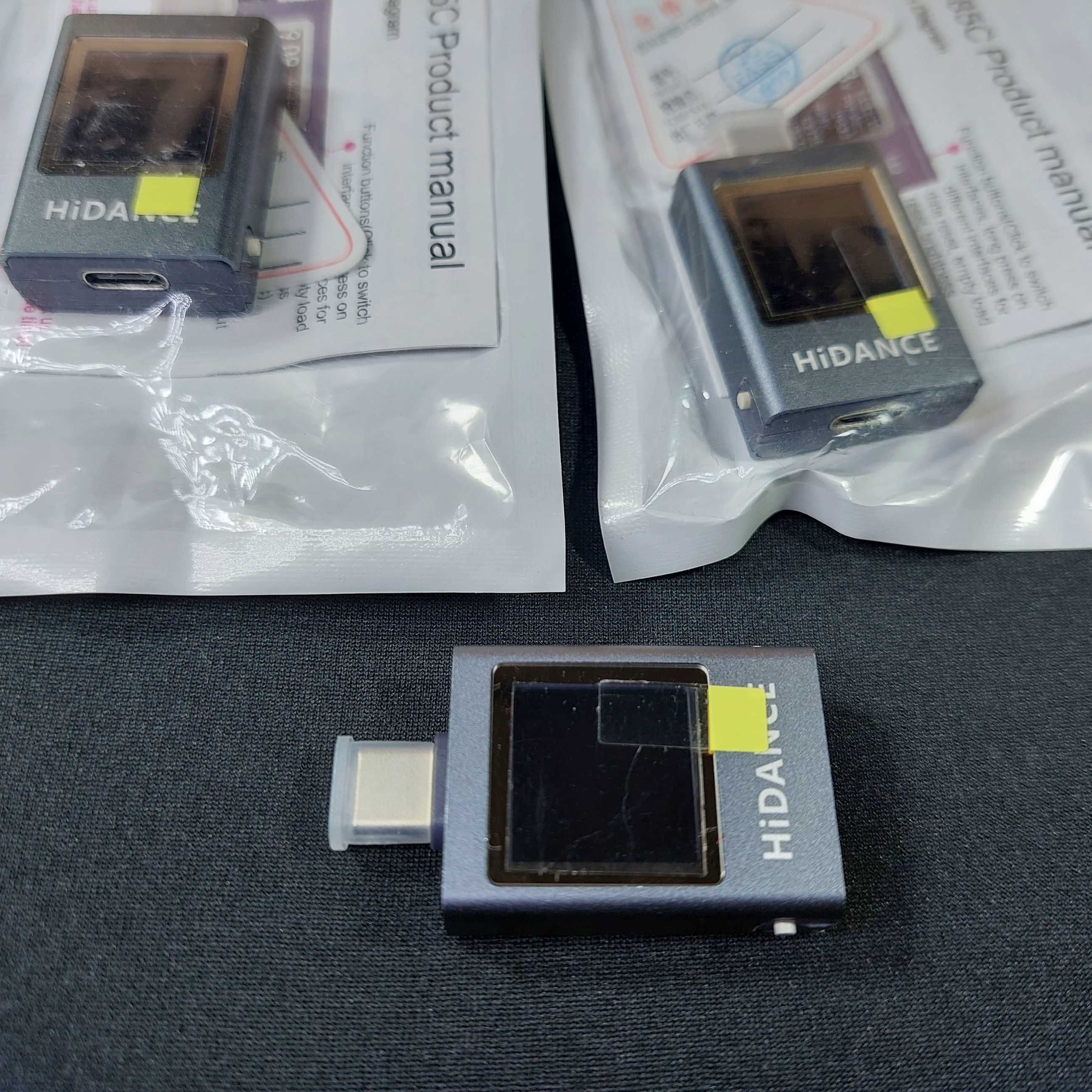 Профи Type-C юсб тестер - вольтметр и амперметр HIDANCE 13 в 1 на 600W
