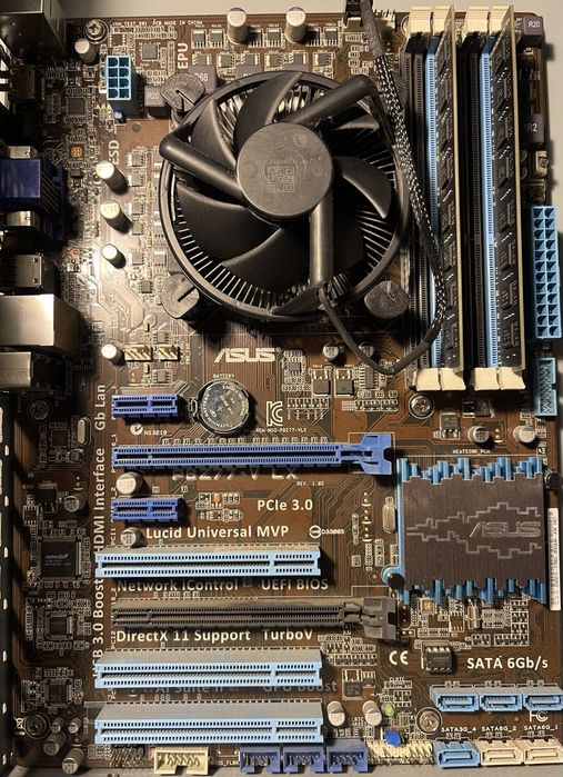 Комплект: Материнская плата + Процессор + Куллер + ОЗУ