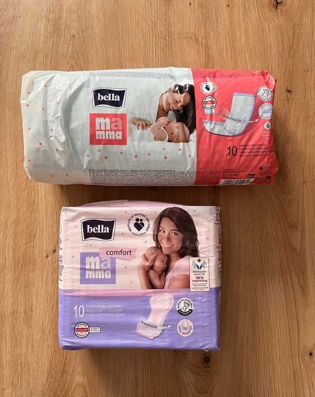 Nowe podkłady majtki higieniczne poporodowe Bella Comfort, 20 sztuk