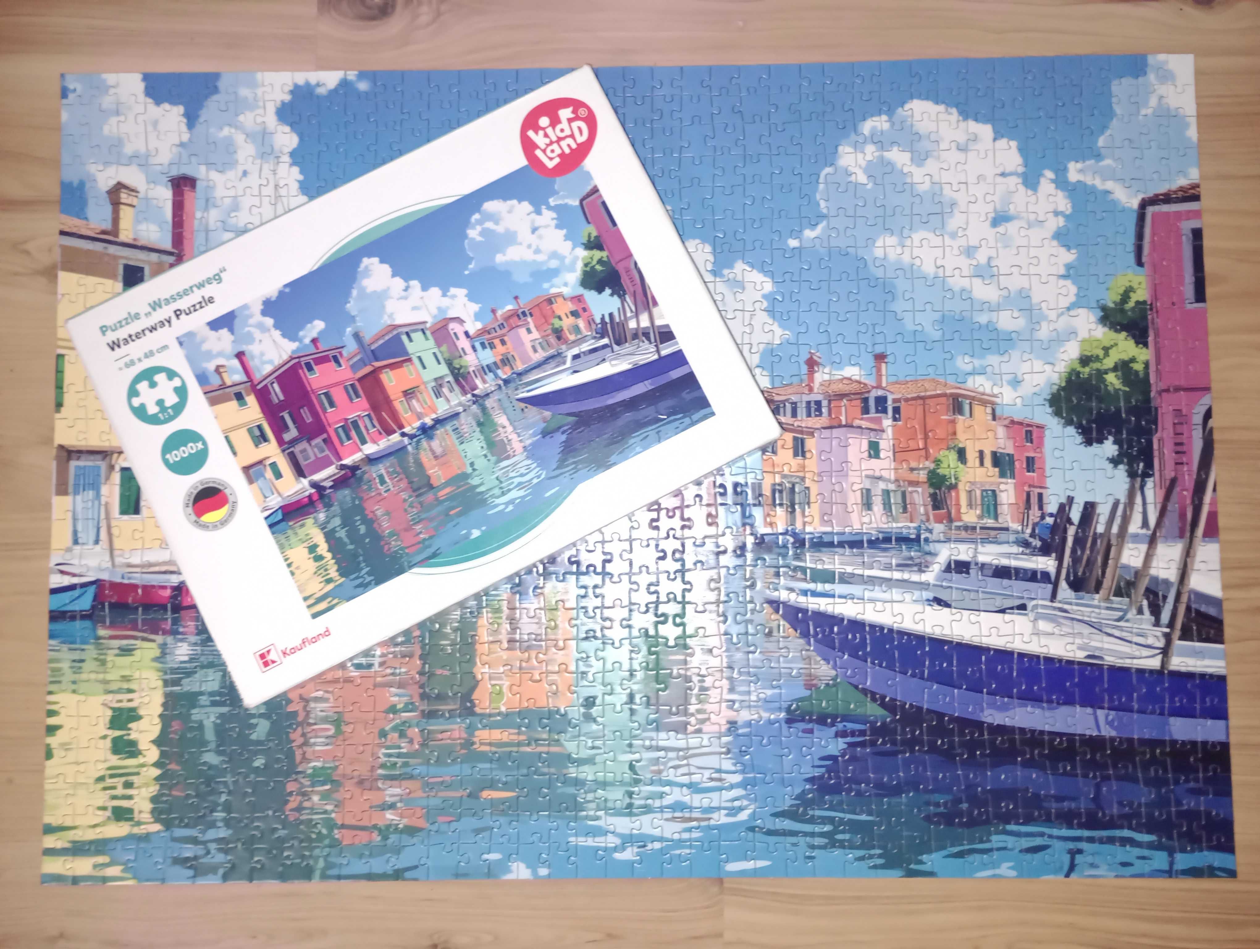 Puzzle 1000 elementów kompletne jak nowe
