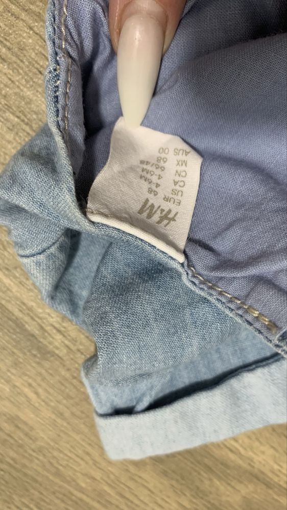Сукня H&M джинсова 68 розміру