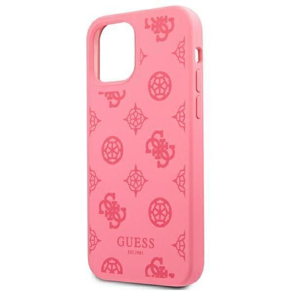 Etui Ochronne Guess Peony do iPhone 12 Pro Max 6,7"ście Śliwkowy