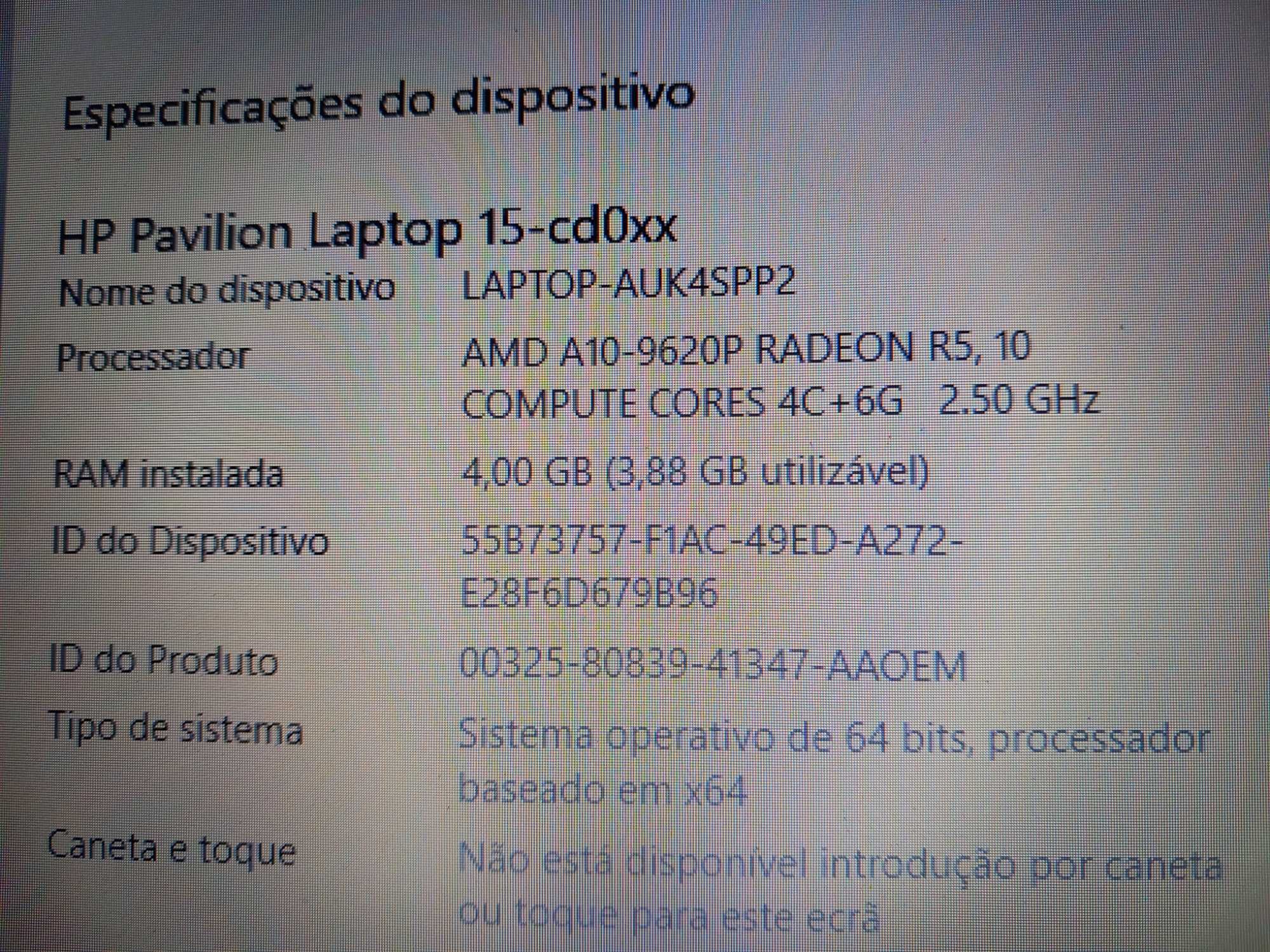 Portátil HP azul