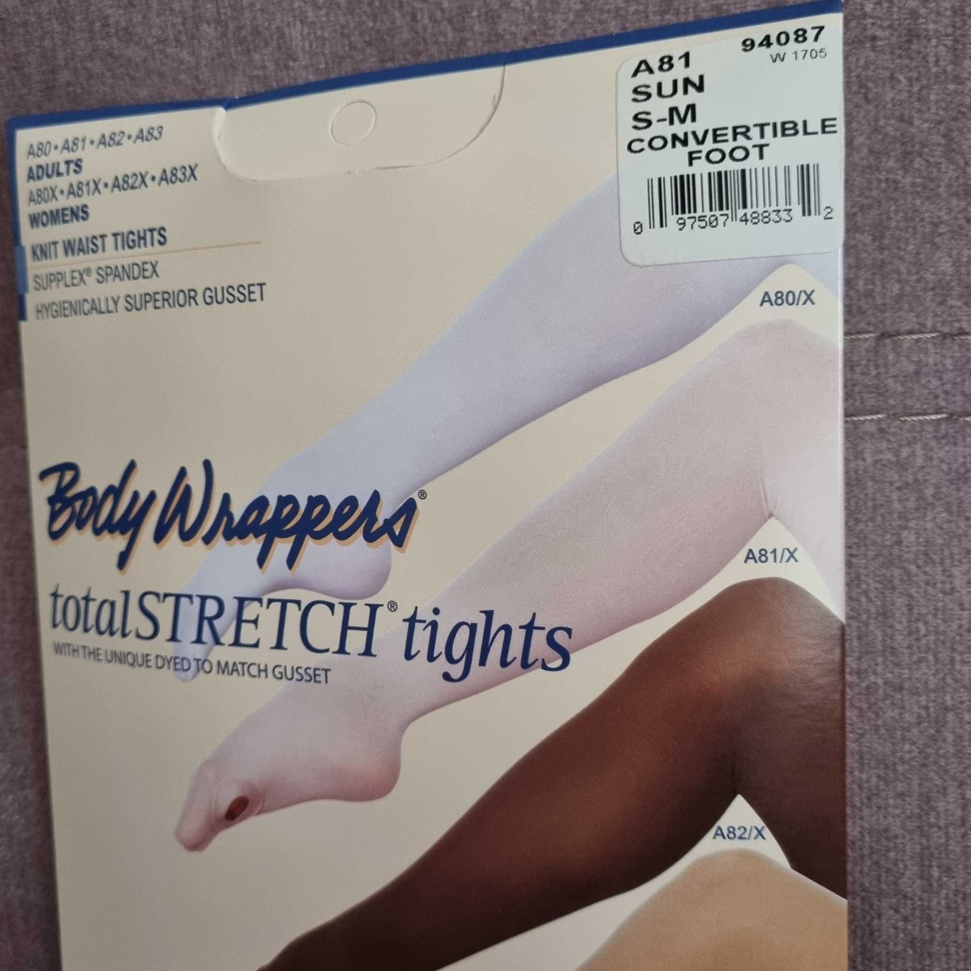 Damskie taneczne rajstopy legginsy Body Wrappers Total Stretch S-M