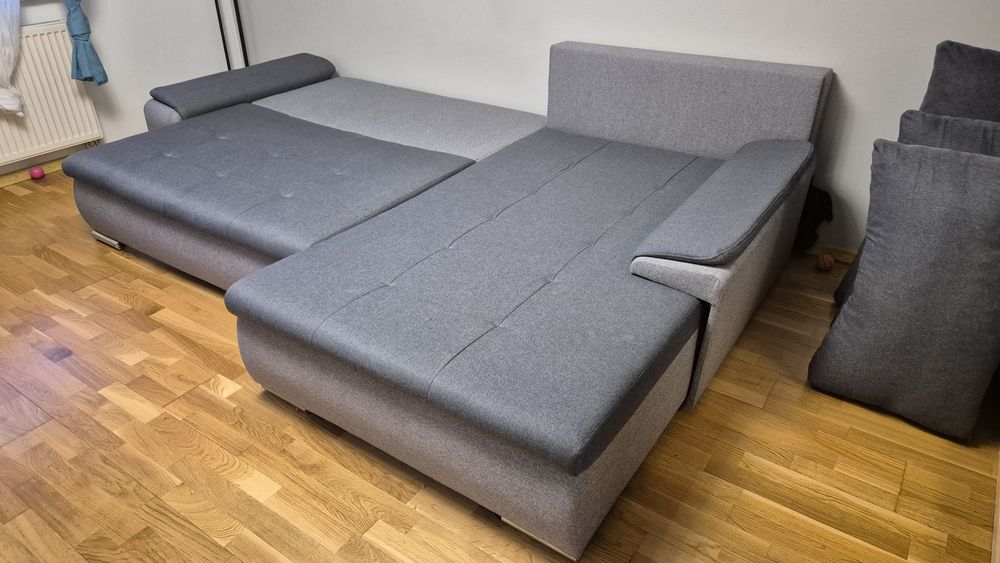 Narożnik z funkcją spania prawostronny