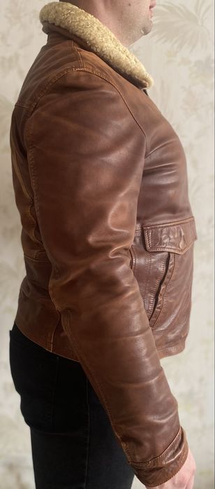 Вінтажна куртка Авіатор DAVID MOORE  XXXl