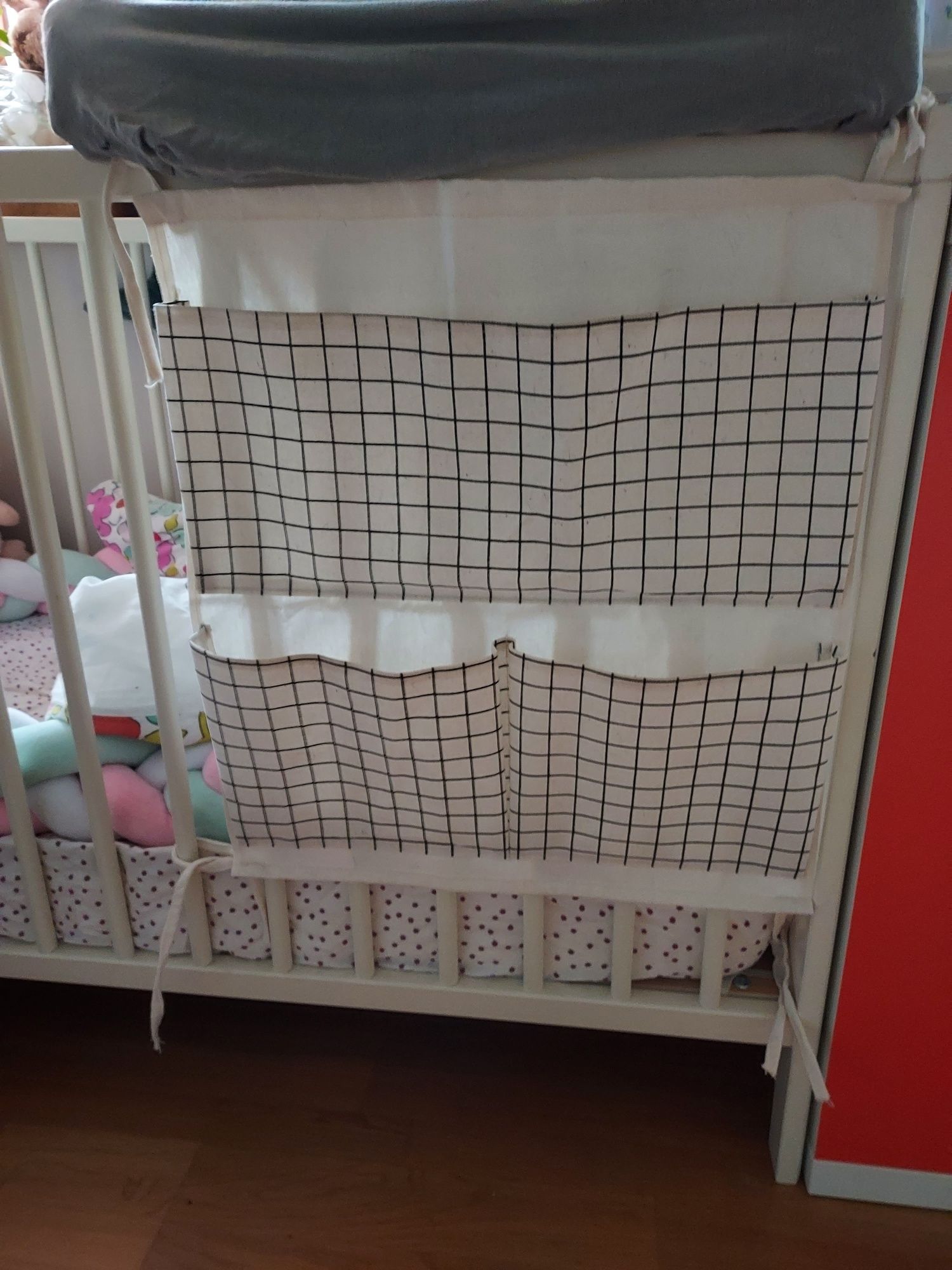 Organizer na łóżeczko niemowlęce dzieciece trzy przegrody