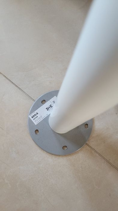 Ikea Adils 4 nogi + biurko blat biały linnmon 120