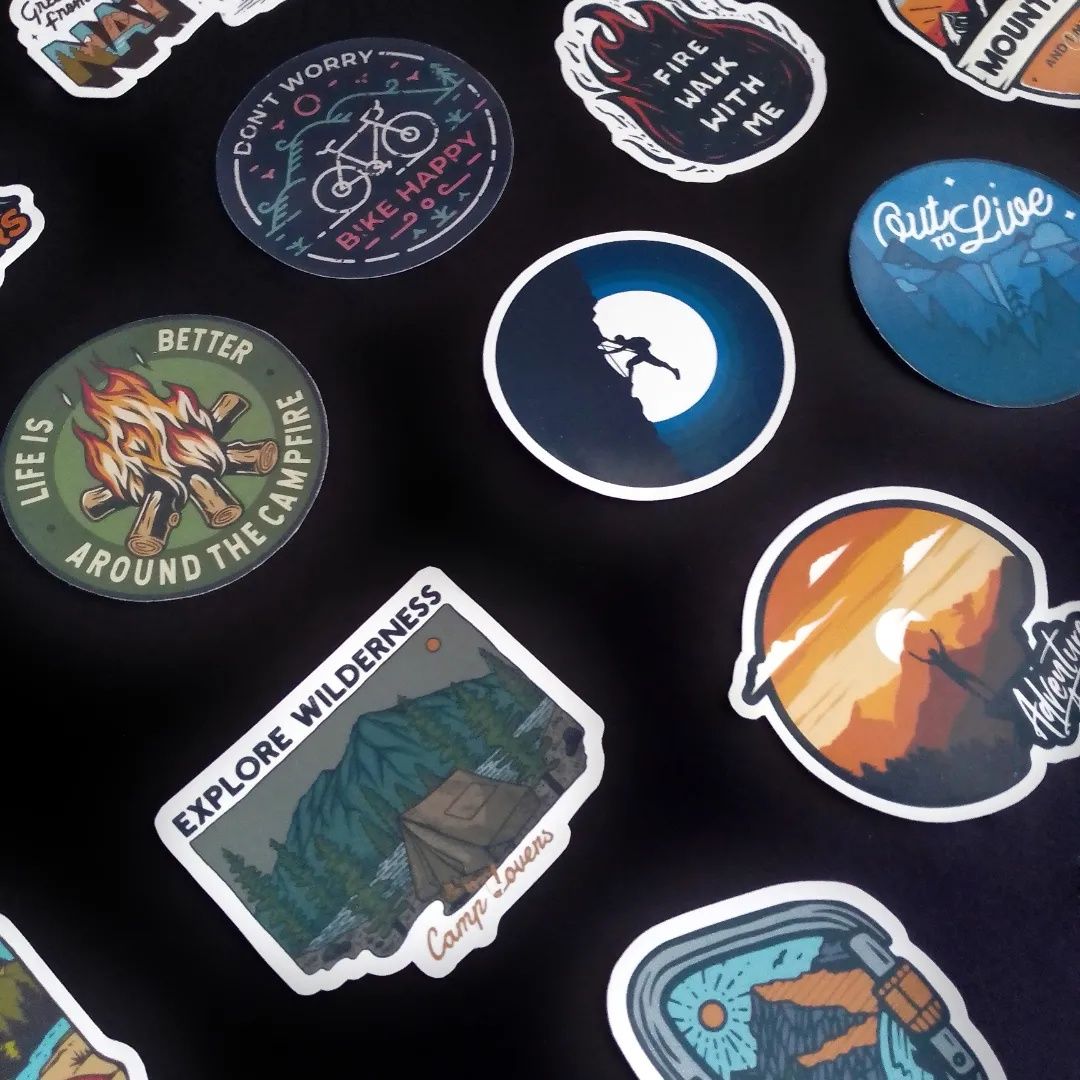 Стікери стікербомбінг наліпки пак adventure пригоди наклейки sticker