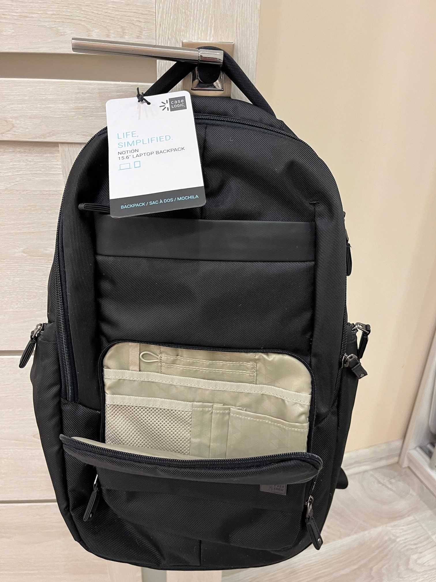 Рюкзак Case Logic Backpack Notion (15.6) NOTIBP116 Black новий