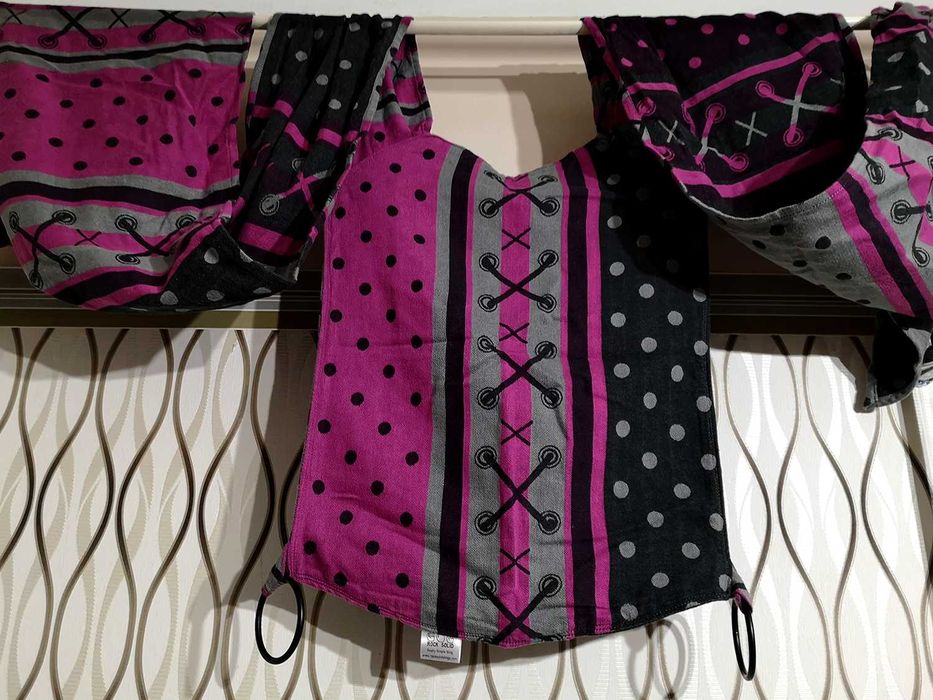 Kokadi nosidełko nosidło onbuhimo hybrydowe splot jodełkowy