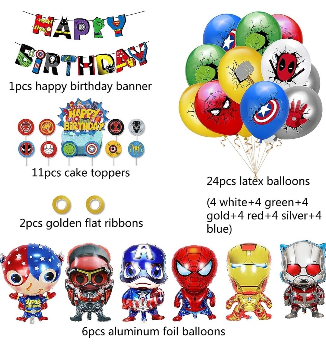 Avengers mega zestaw urodzinowy balony