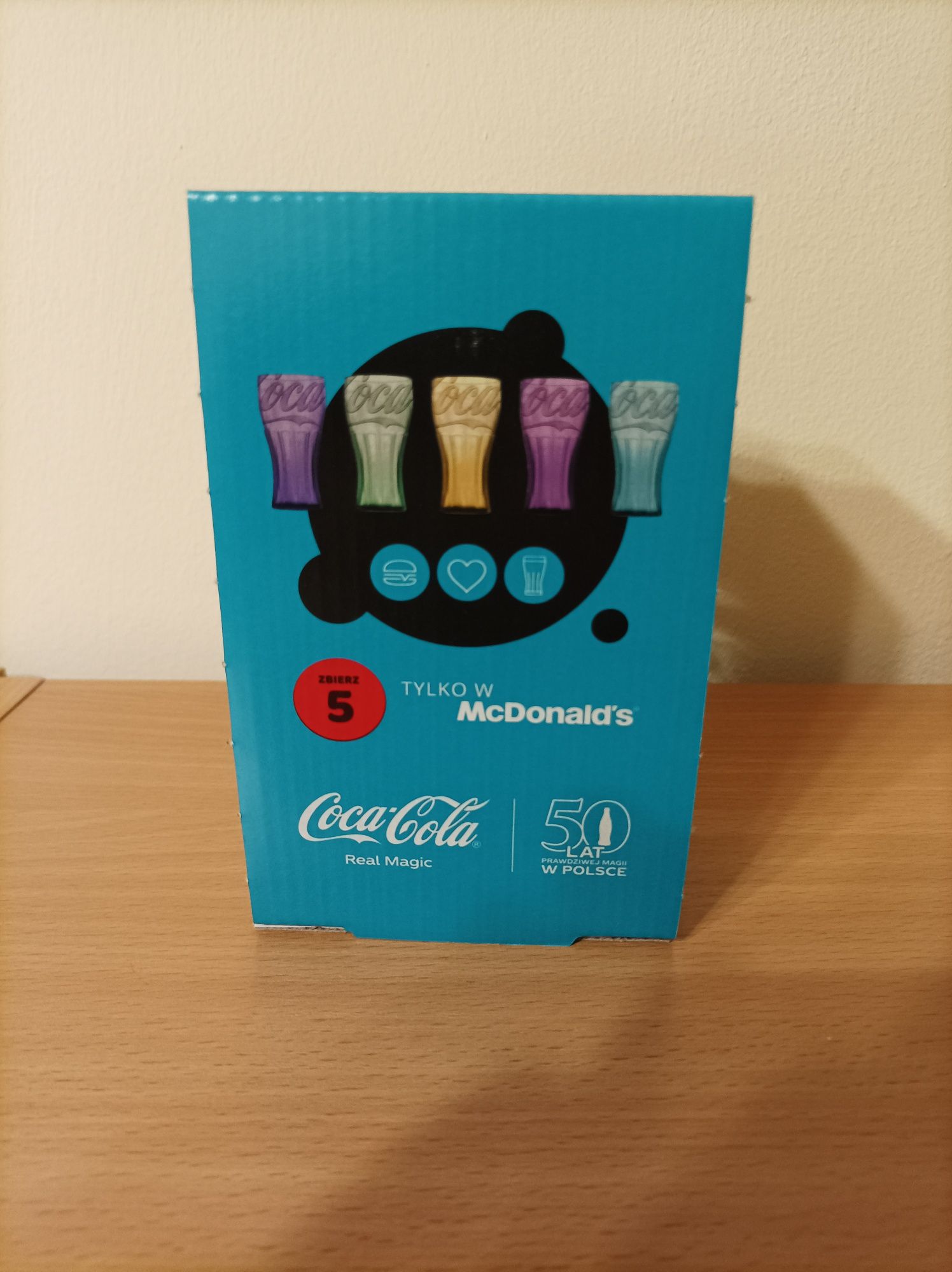 Szklanki Coca-Cola x McDonalds 50 rocznica Coca-Cola