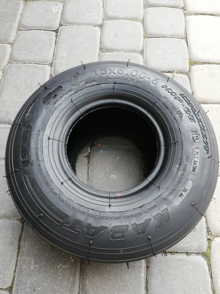 15x6.00 - 6 TT opona traktorek kosiarka grabarka 15x6,00-6 15x6-6 LINI