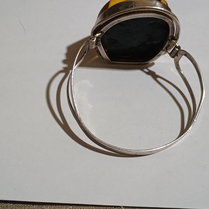 Bransoletka 925 z bursztynem