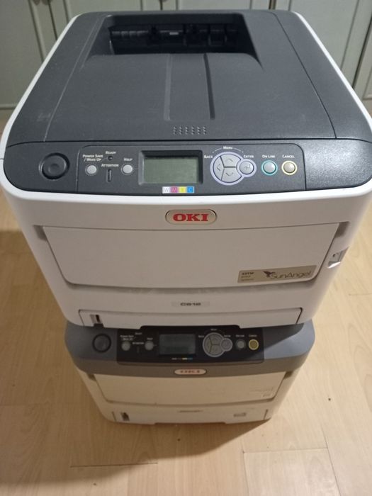 2xdrukarka laserowa Oki-tonery