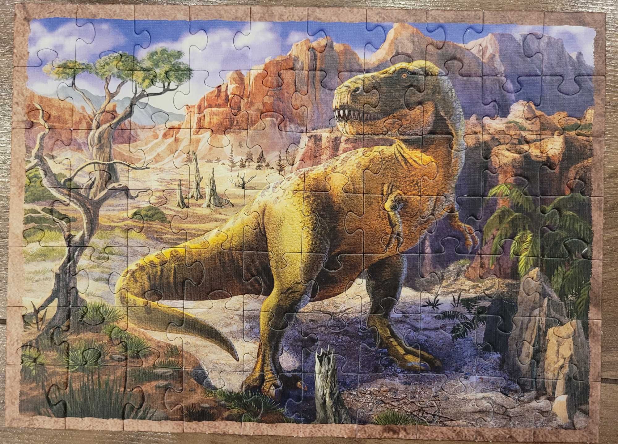 Puzzle dinozaury, 4 w1