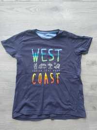 T-shirt West Coast (granatowy)