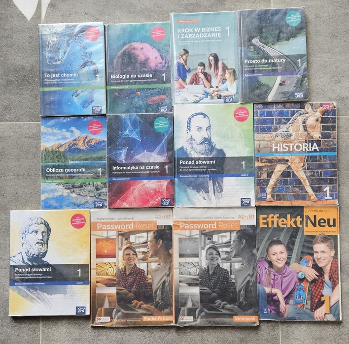 Podręczniki szkolne do 1 klasy technikum