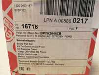 Новые тормозные задние колодки febi bilstein 16718 Ford,Opel,Mazda